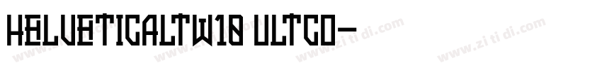 HelveticaLTW10 UltCo字体转换